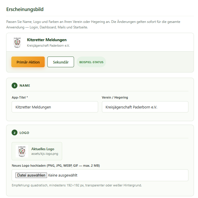 Branding / Erscheinungsbild
